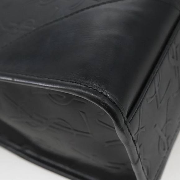 SAINT LAURENT Shoulder Bag PVCCanvas Black Gold Auth yk15945 - Picture 13 of 16